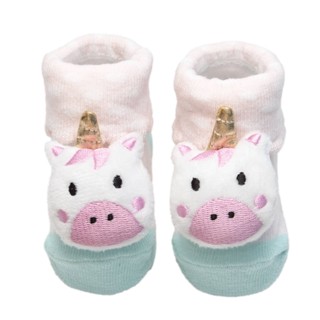 Pantufa com Chocalho Unicórnio Antiderrapante Bebê em Oferta na Shopee
