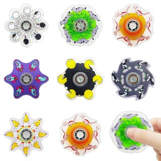 【3pcs】Criativo padrão dinâmico dedo giratório giratório giratório gir