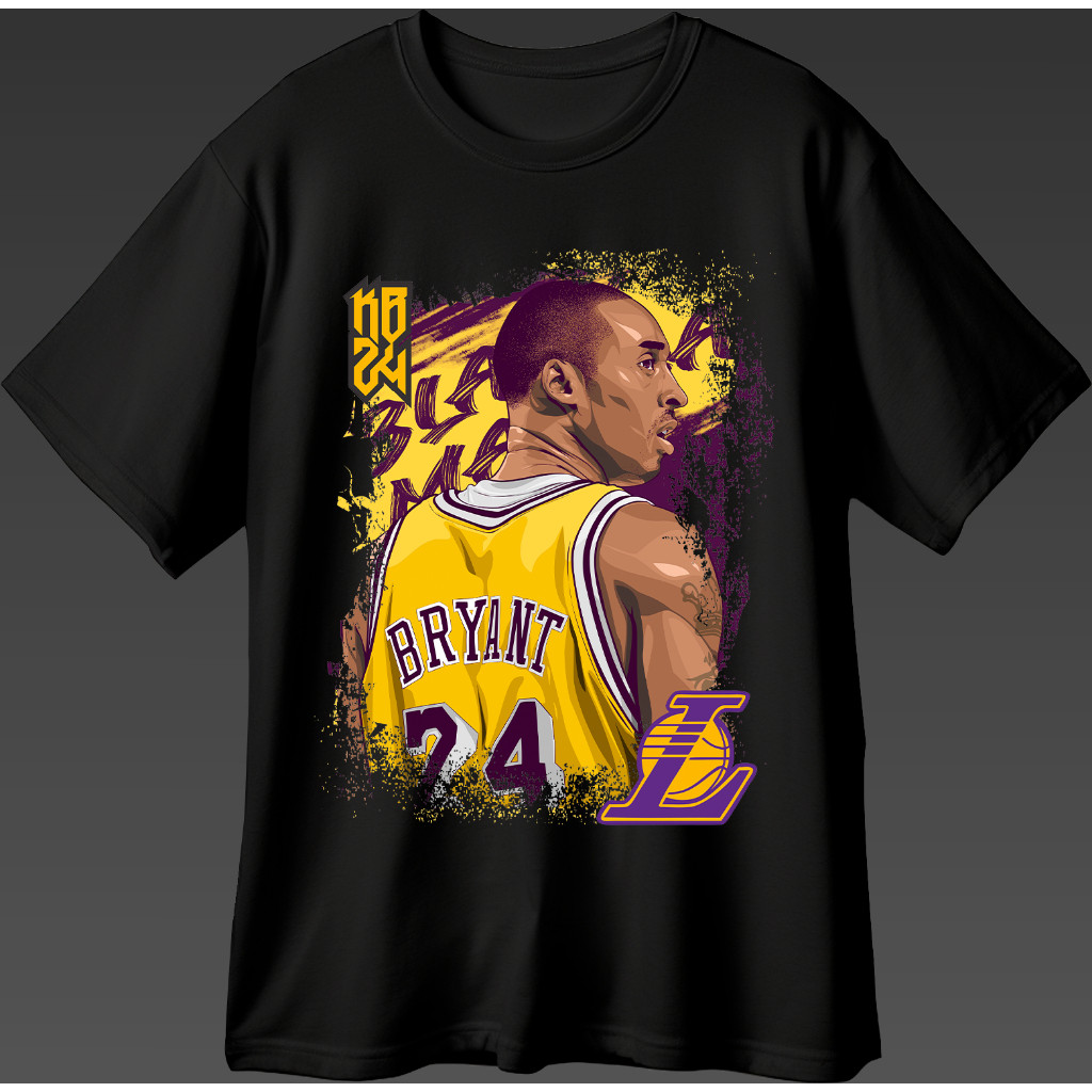 Camisa Basquete NBA Kobe Bryant Varias Cores Em Algodão Novo