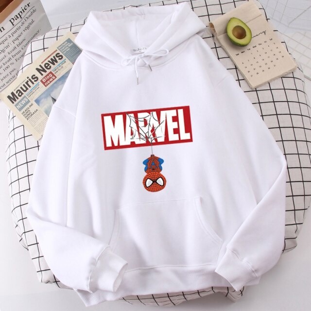 Moletom Canguru Blusa De Frio Spider Man Fofo Marvel Filmes Avengers Unissex em Oferta na Shopee
