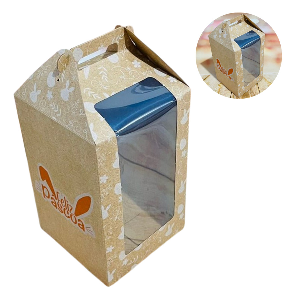 20 CAIXA MALETA C/ VISOR 350G KRAFT IDEIA PASCOA OUTLET em Oferta na Shopee