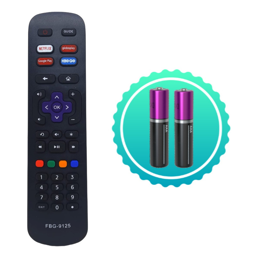 Controle Remoto Compatível Tv Philco Roku Smart 4k Fbg 9125