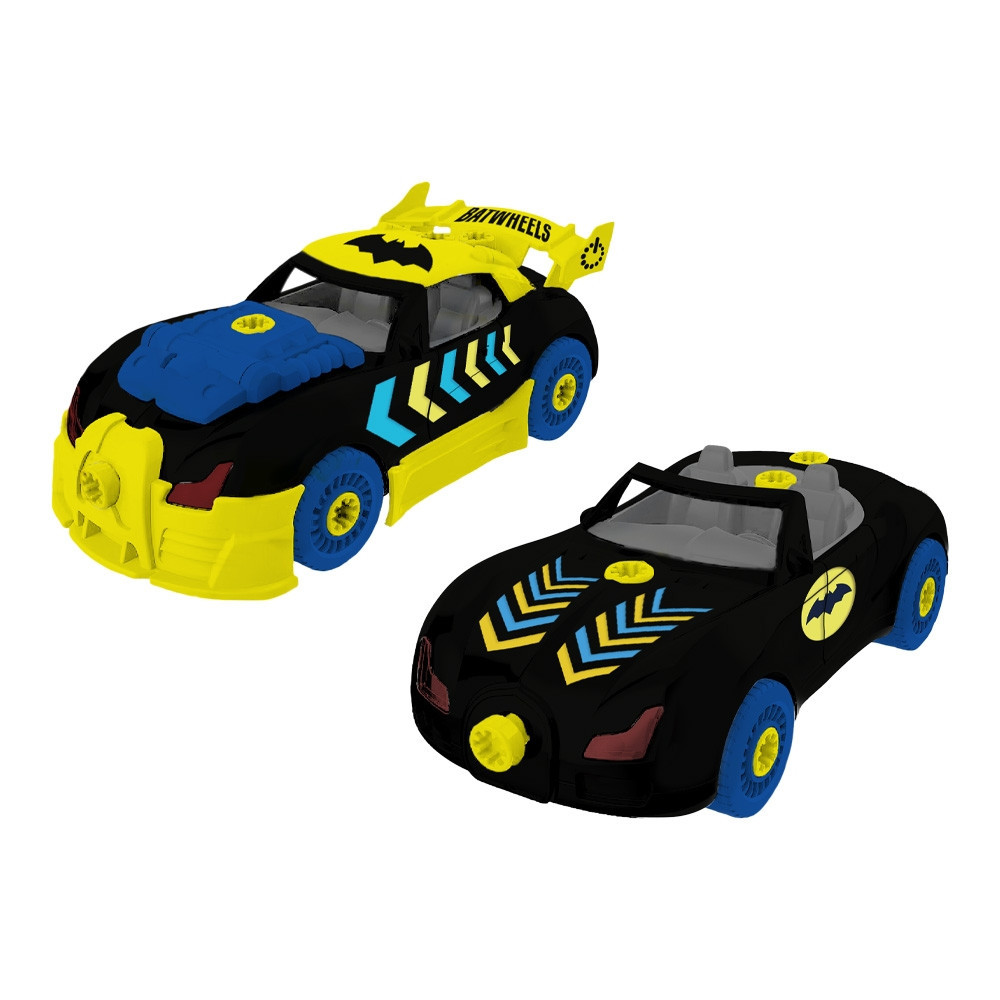 Carrinho de brinquedo Batwheels 2 em 1 Turbo Tools Bugatti DC Multikids - BR2158 - Hobbies & Collections