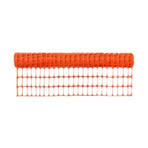 TELA PLASTCOR TAPUME LARANJA C/LISTRA BRANCA 120 X 50M