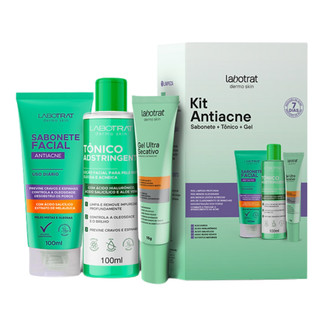 Kit Sabonete Gel Secativo E Tônico Facial Antiacne Labotrat em Oferta na Shopee
