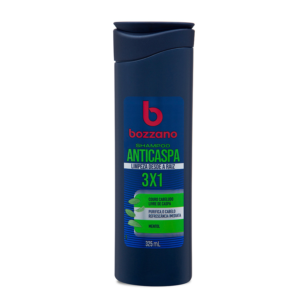 Shampoo Anticaspa 3x1 Bozzano 325ml em Oferta na Shopee