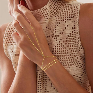 ✨ XueYin | Pulseira De Dedo Com Clipe De Contas Multicamadas – Joias Leves De Festa Tropical Para Mulheres , Perfeitas E em Oferta na Shopee