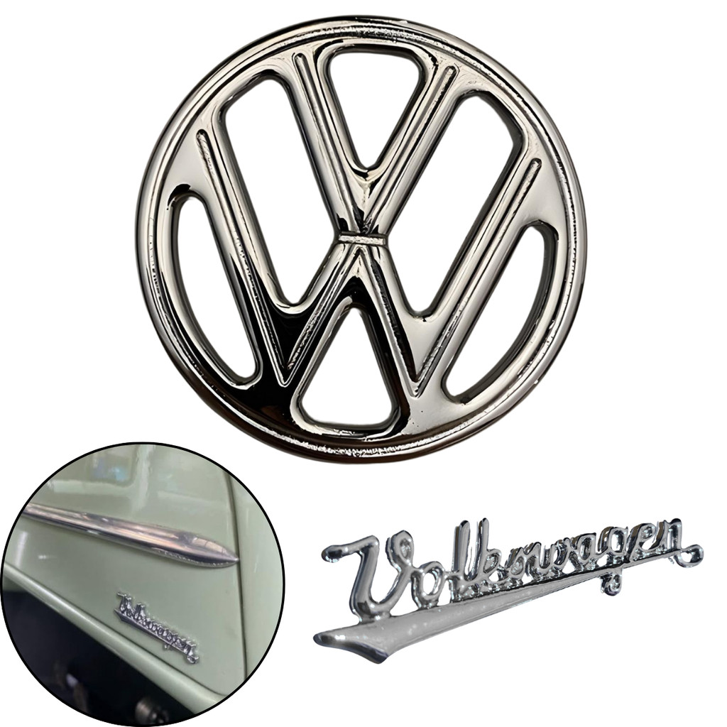 EMBLEMA LOGO VOLKSWAGEN FUSCA VARIANT BRASILIA BRINDE PAINEL