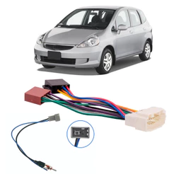 Chicote de Ligação mais Adaptador Antena Fit 2004 a 2007