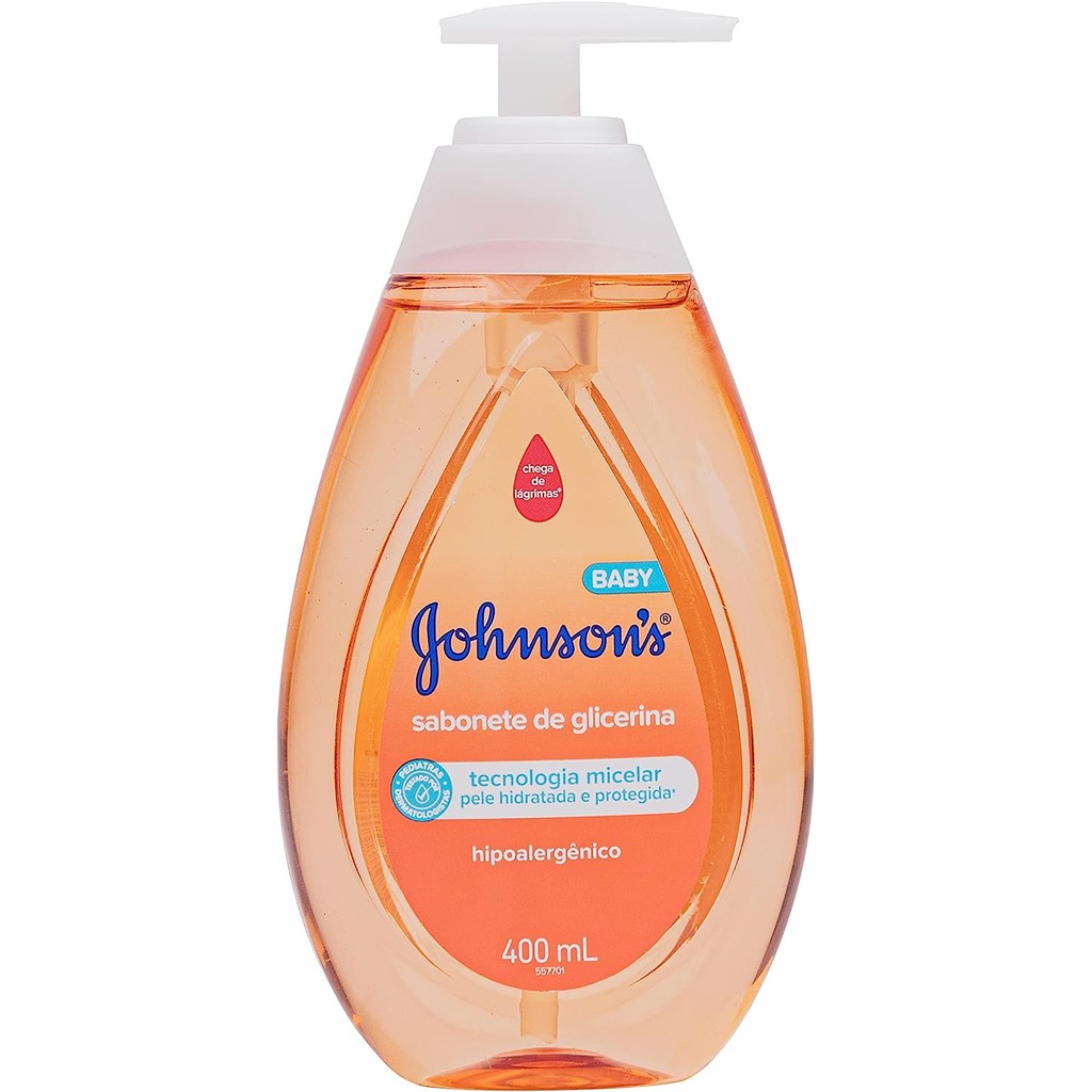 Sabonete Liquido Johnson's Glicerina da cabeça aos pés 400ml