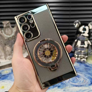 Capa De Malha Com Dissipação De Calor Para Samsung S25 + S24 S25 Ultra Rotativa Giroscópio Suporte Magnético S23 S22 Dur em Oferta na Shopee