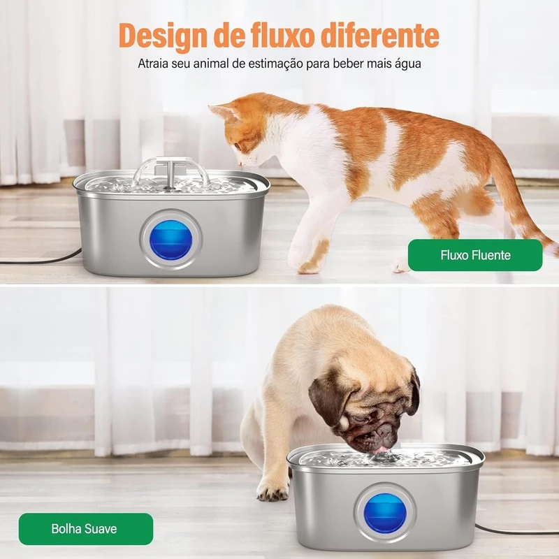 Fonte para Gatos em Aço Inoxidável — foto 2