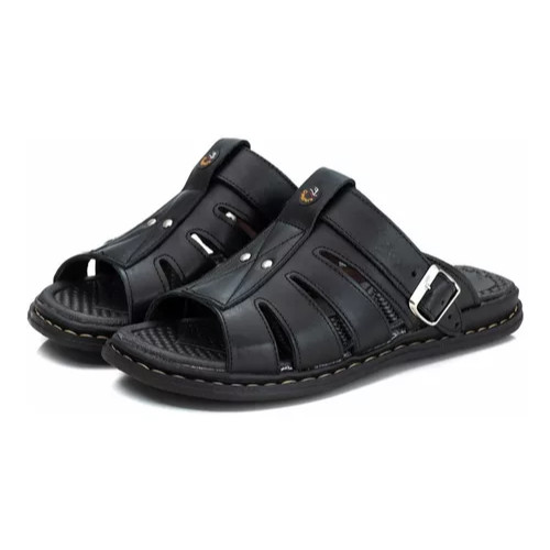 Sandália Masculina Couro Legitimo Original Oferta