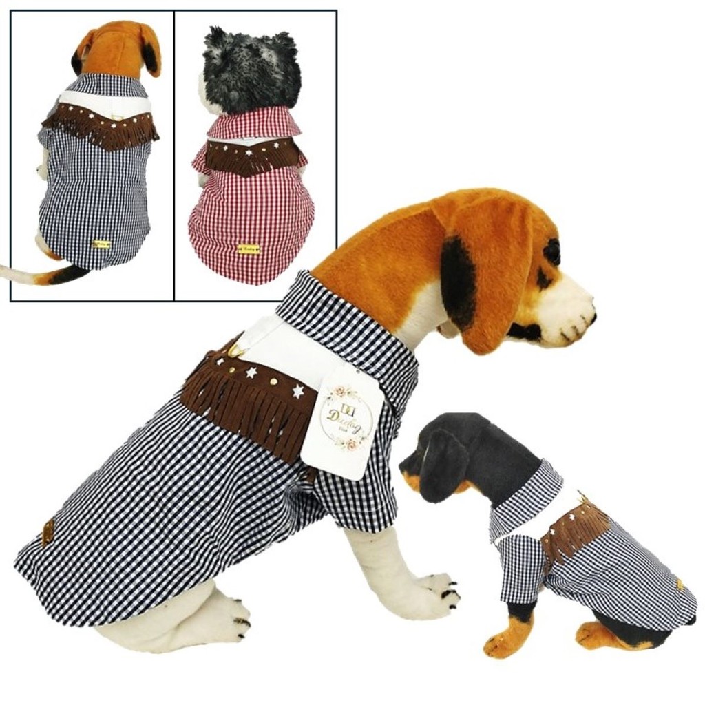 Roupa Pet Festa Sertanejo Camisa Cowntry 100% algodão Dudog