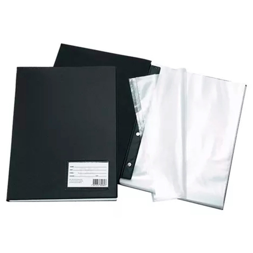 Pasta Catálogo 10 Envelopes Finos Preta ACP - 1 Unidade em Oferta na Shopee
