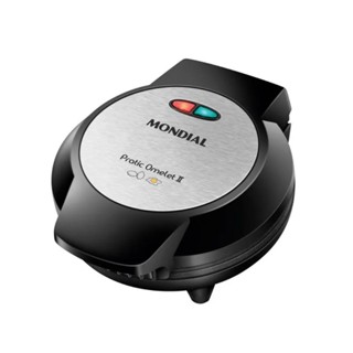 Omeleteira Elétrica Mondial Pratic Omelet II Preto/Inox 800W 127V - OM-04-BI em Oferta na Shopee