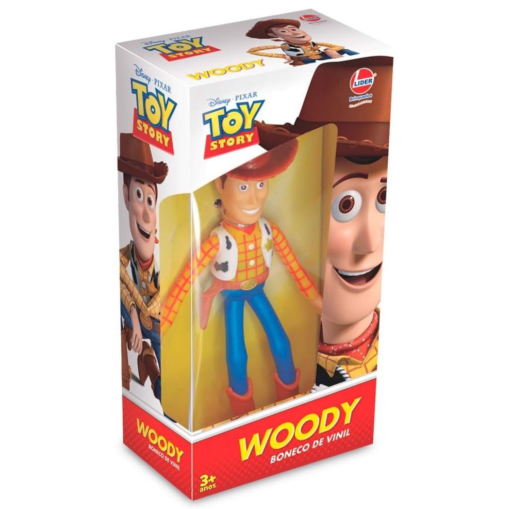 Boneco Woody Filme Toy Story 17cm Articulado Em Vinil Brinquedo Infantil Cowboy Xerife Disney Pixar