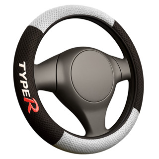 Capa De Volante Esportiva Type R 38cm Prata e Preto | Proteção, Conforto E Estilo P/ Volante Carros em Oferta na Shopee