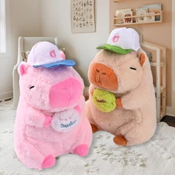 Brinquedo de Pelúcia Capivara Fofo Macio Multifuncional Presente Decorativo