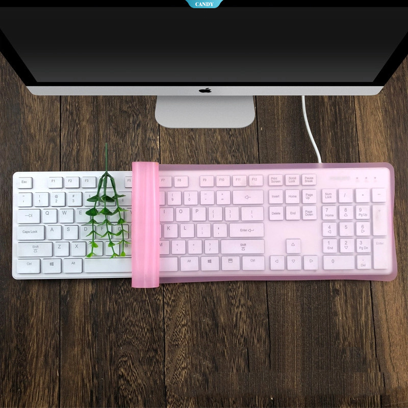 Protetor De Teclado Plano Universal De Silicone – Capa À Prova D'água De Poeira Para Desktop E Laptop [ZK]