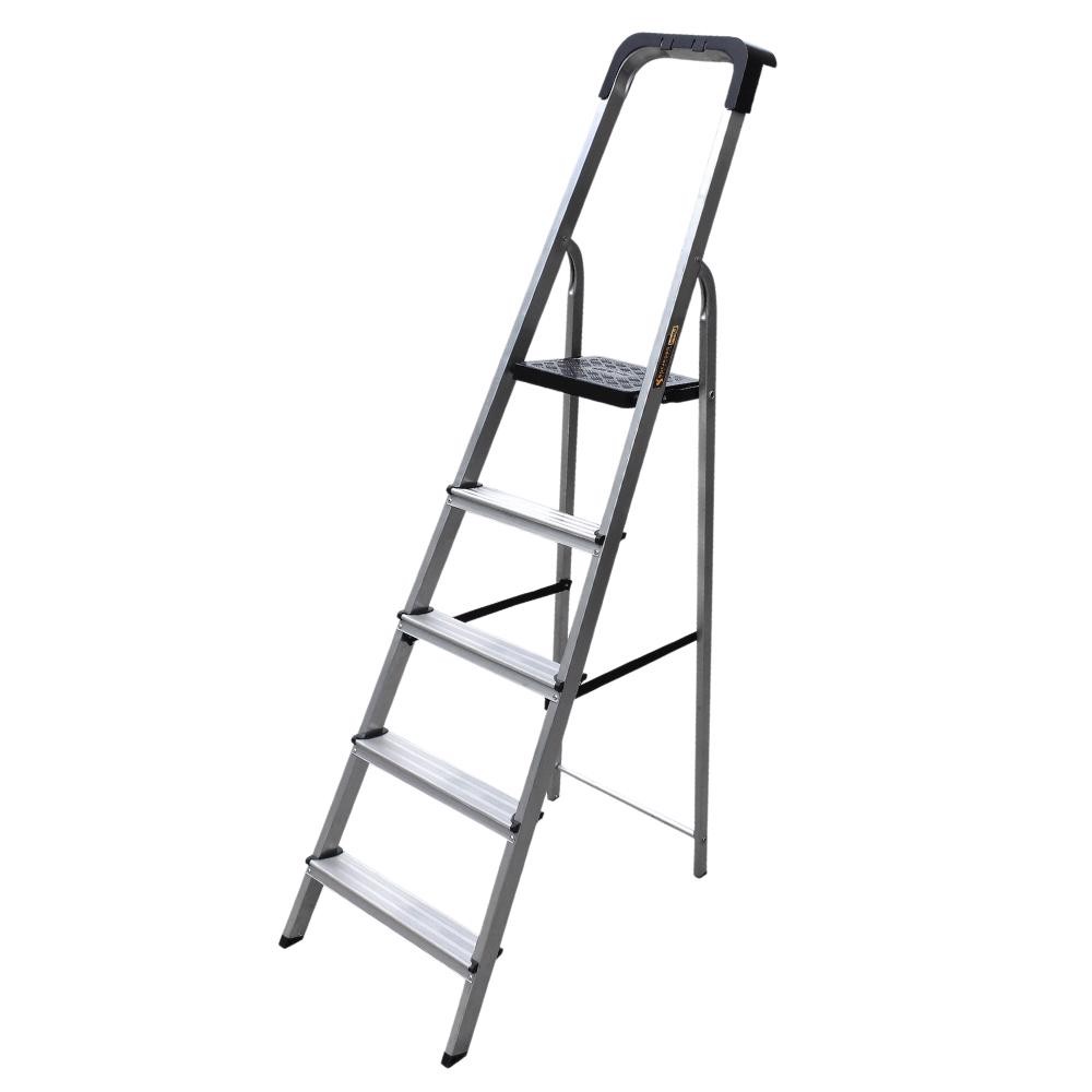 Escada Domestica de Alumínio com 5 Degraus ESC0025 BOTAFOGO em Oferta na Shopee