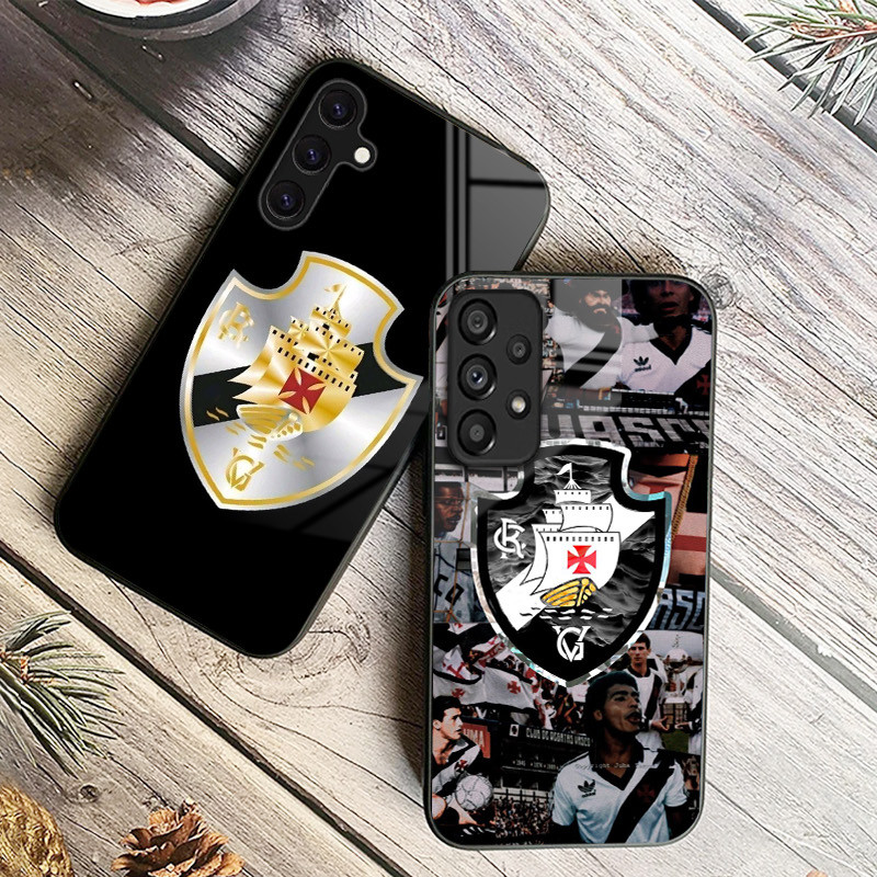 Vasco da Gama fc 21 Capa De Telefone De Vidro Para Samsung Galaxy A14 A16 A30 A22 A32 A33 A34 A40 A42 A55 4G A52 A53 A54