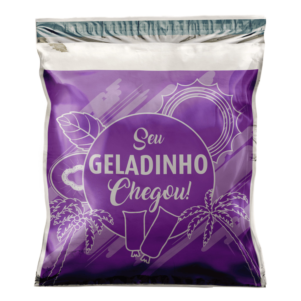 Embalagem Térmica Para Geladinho LILÁS - 200 Unidades