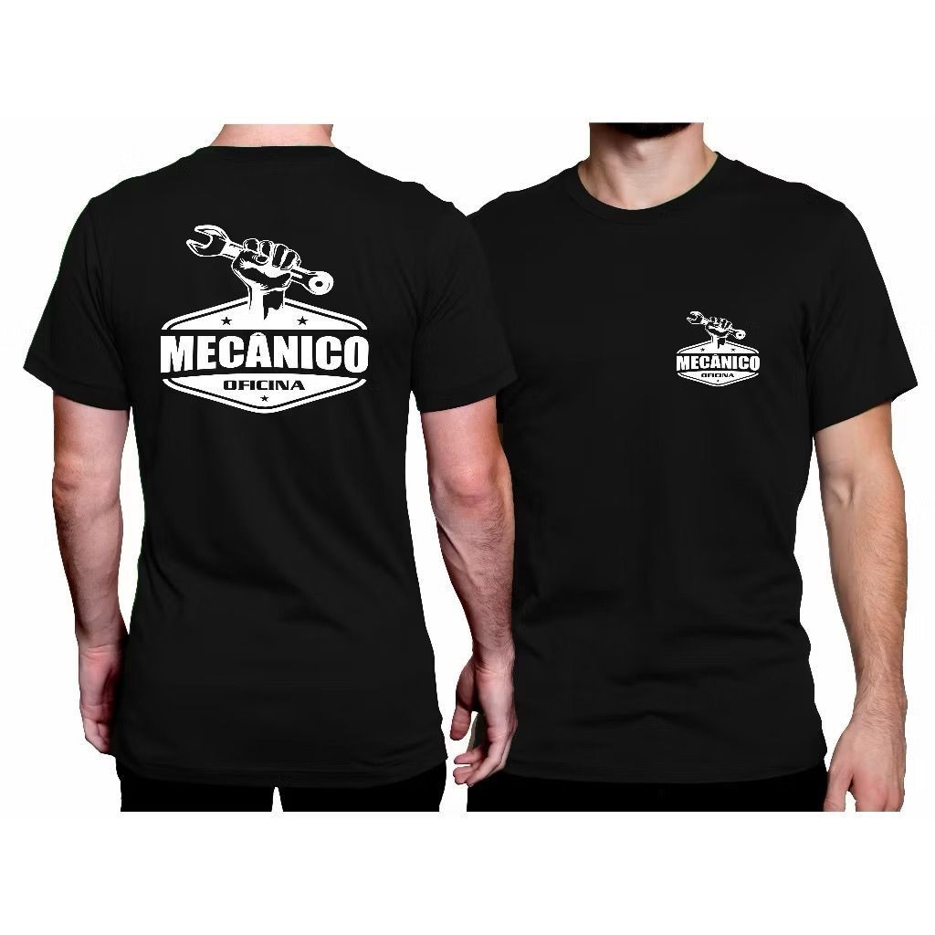 unissex Camiseta Mecânico Mecânica Uniforme Profissional Serviço