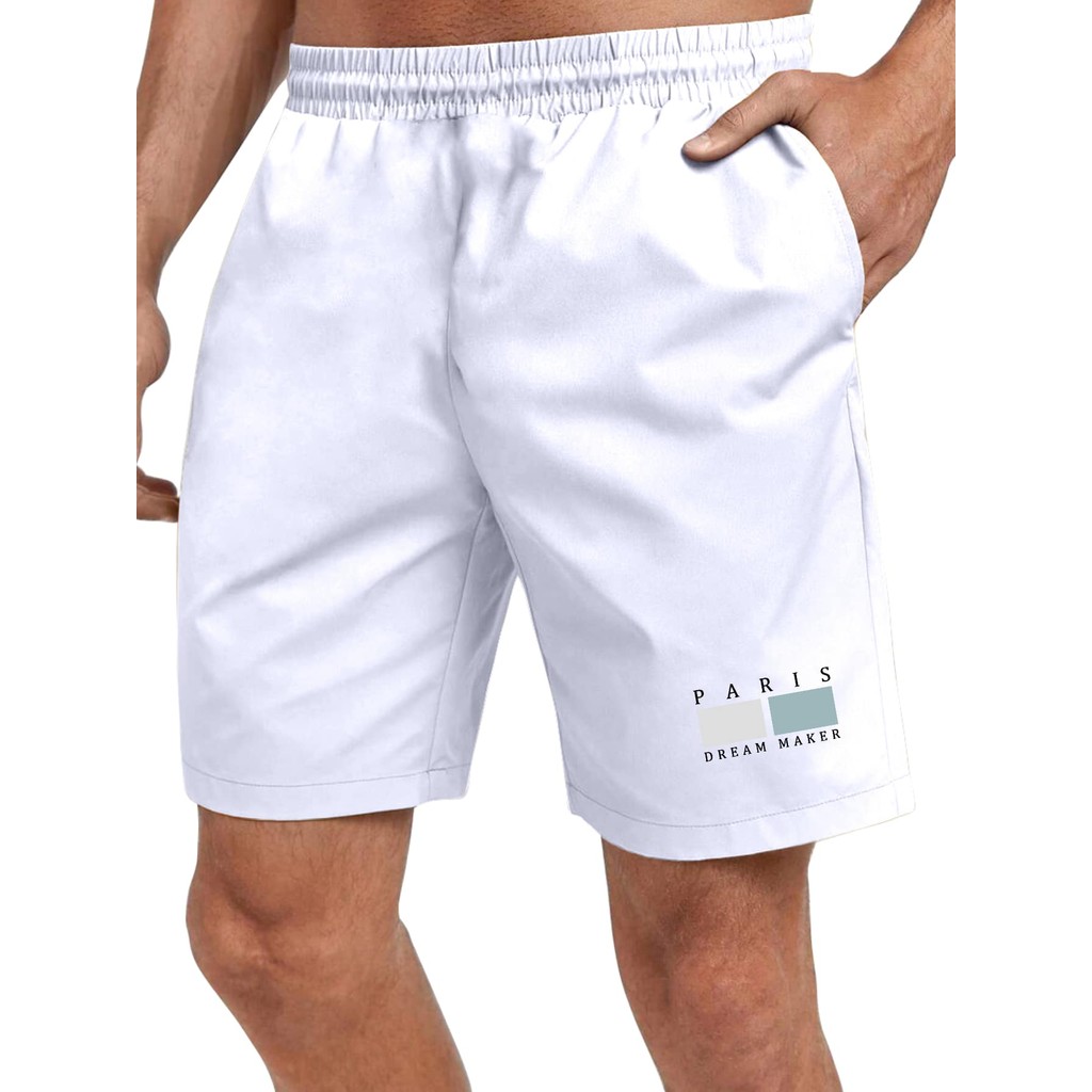 Short Tactel Dream Paris Com Elastano Várias Cores Bermuda Praia Mauricinho Tecido Leve Secagem Rápida Com Bolso