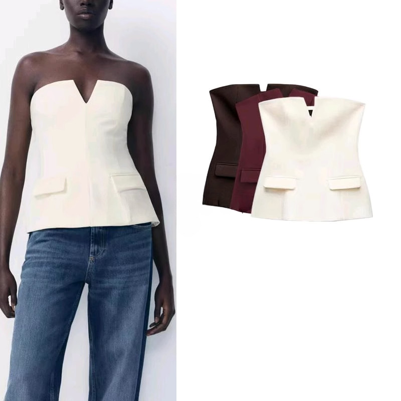 2025 25 Primavera Nova Top Tubo Curto Feminino 4661011