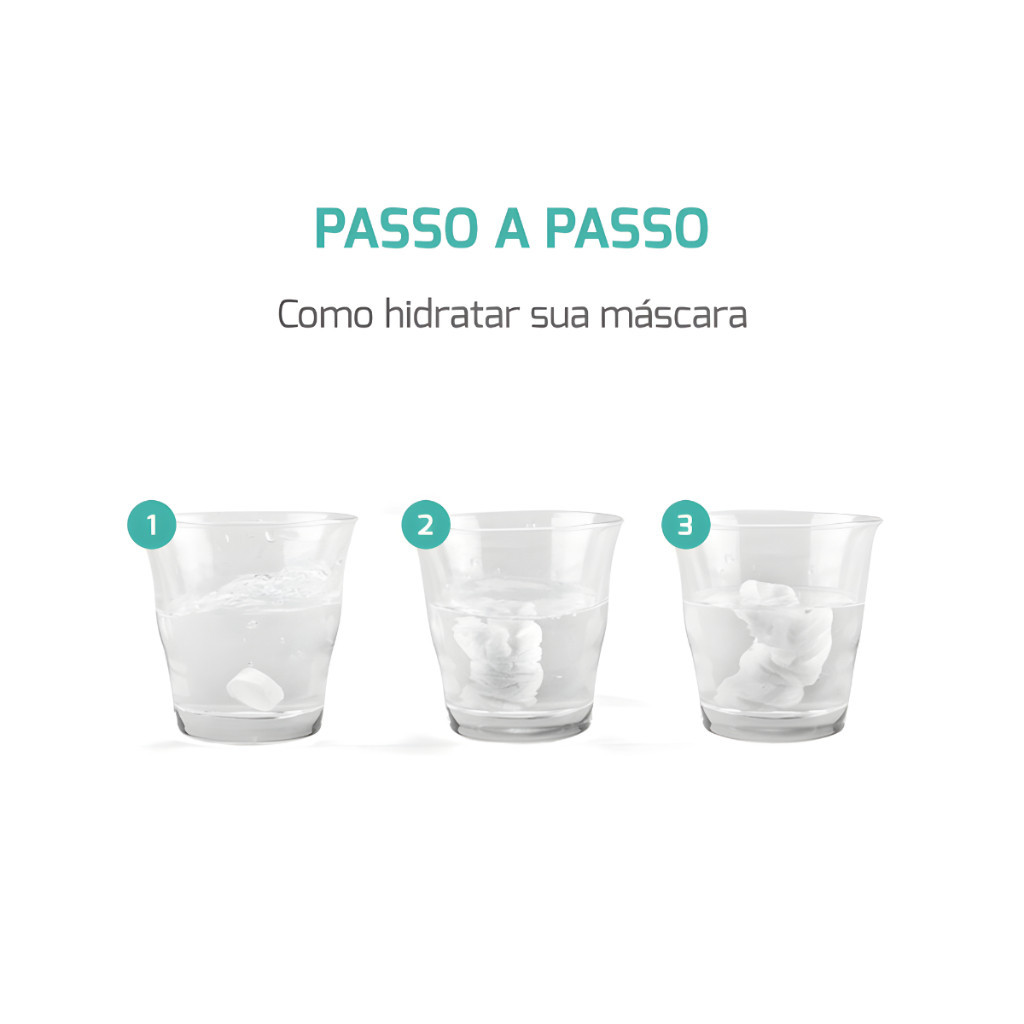 Kit até 150 Máscara Desidratada Comprimido Compactada para Skin Care — imagem 2 de 2