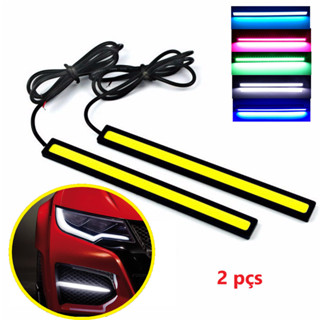 1 par Farol Auxiliar Barra Led DRL Longa 17cm Luz Diurna Super Branca 6000k em Oferta na Shopee