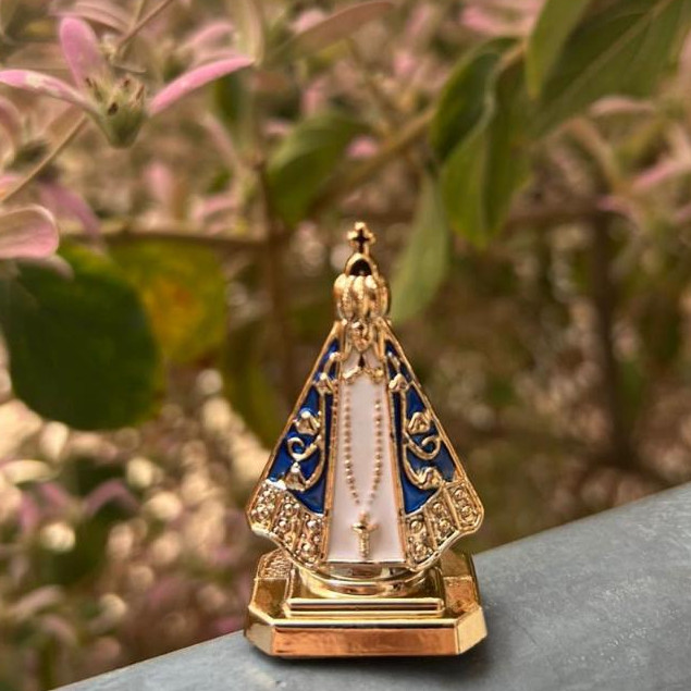 Kit Com 3 Santinha de Carro Nossa Senhora Aparecida