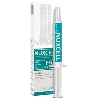 Kit 2 Nuxcell Fel Suplemento Vitamínico Para Gatos Biosyn 2g em Oferta na Shopee