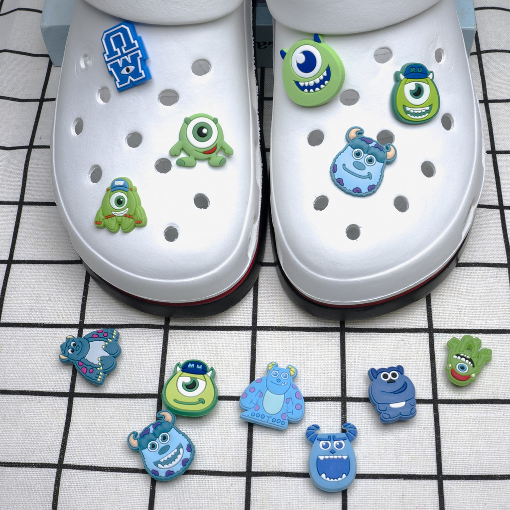 Sapato Encantos Decorações Pinos Novo Colorido Monstro DIY Sapatos Charme Botão em Oferta na Shopee