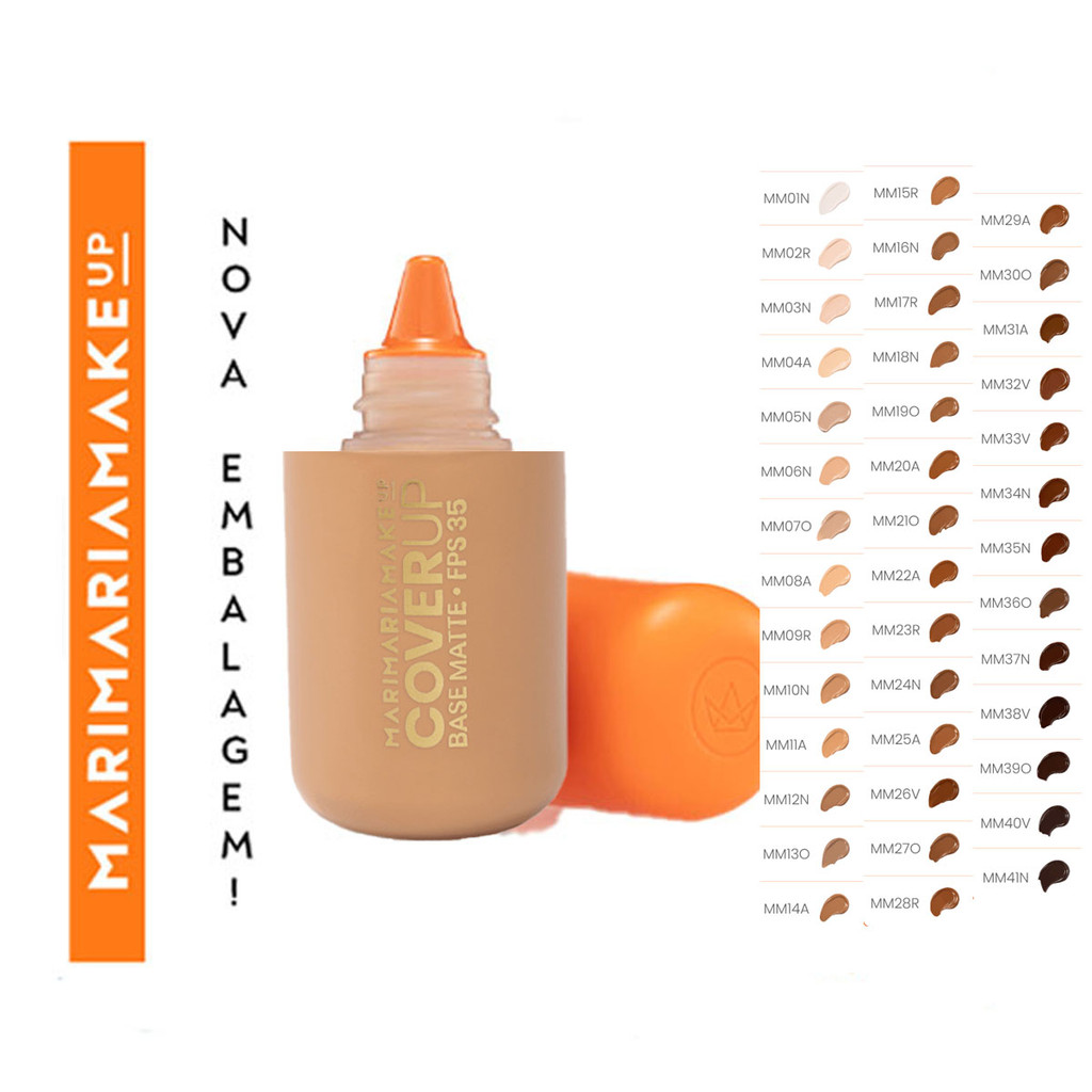 Nova Base Mari Maria Cover Up Matte com FPS35 Protetor Solar em Oferta na Shopee