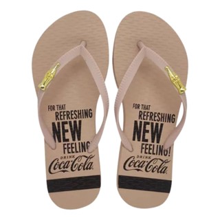 Chinelo Coca-Cola New Refreshing Feminino Casual Confortável Leve Solado Borracha Praia Piscina Original em Oferta na Shopee