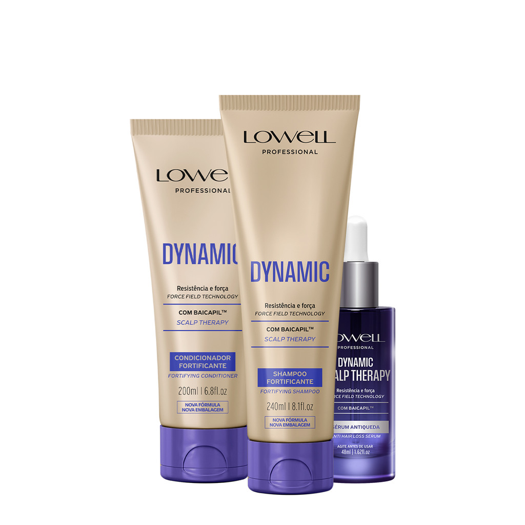 Kit Lowell Dynamic Scalp Therapy Duo Sérum (3 produtos) em Oferta na Shopee