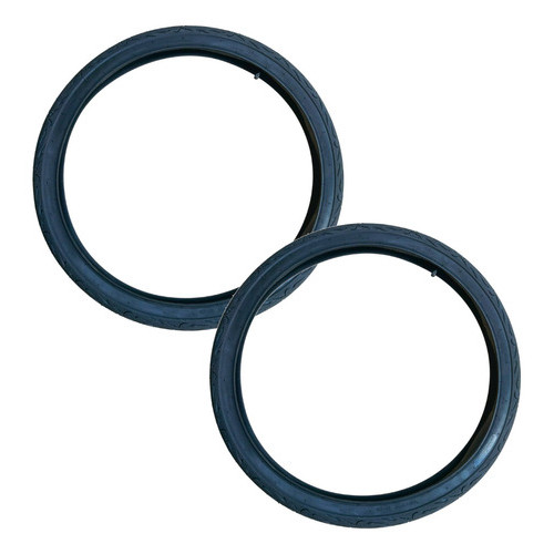 Par Pneu Bike Paco Fire 26x2.125 Balão Slick Preto Tip Flame — imagem 2 de 2