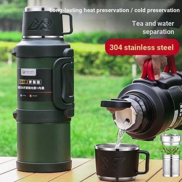 Garrafa Térmica De Aço Inoxidável De Grande Capacidade Para Uso Doméstico De Água Viagem 2.5L em Oferta na Shopee