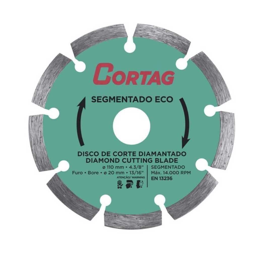 Disco De Corte Diamantado Segmentado 110mm - Cortag