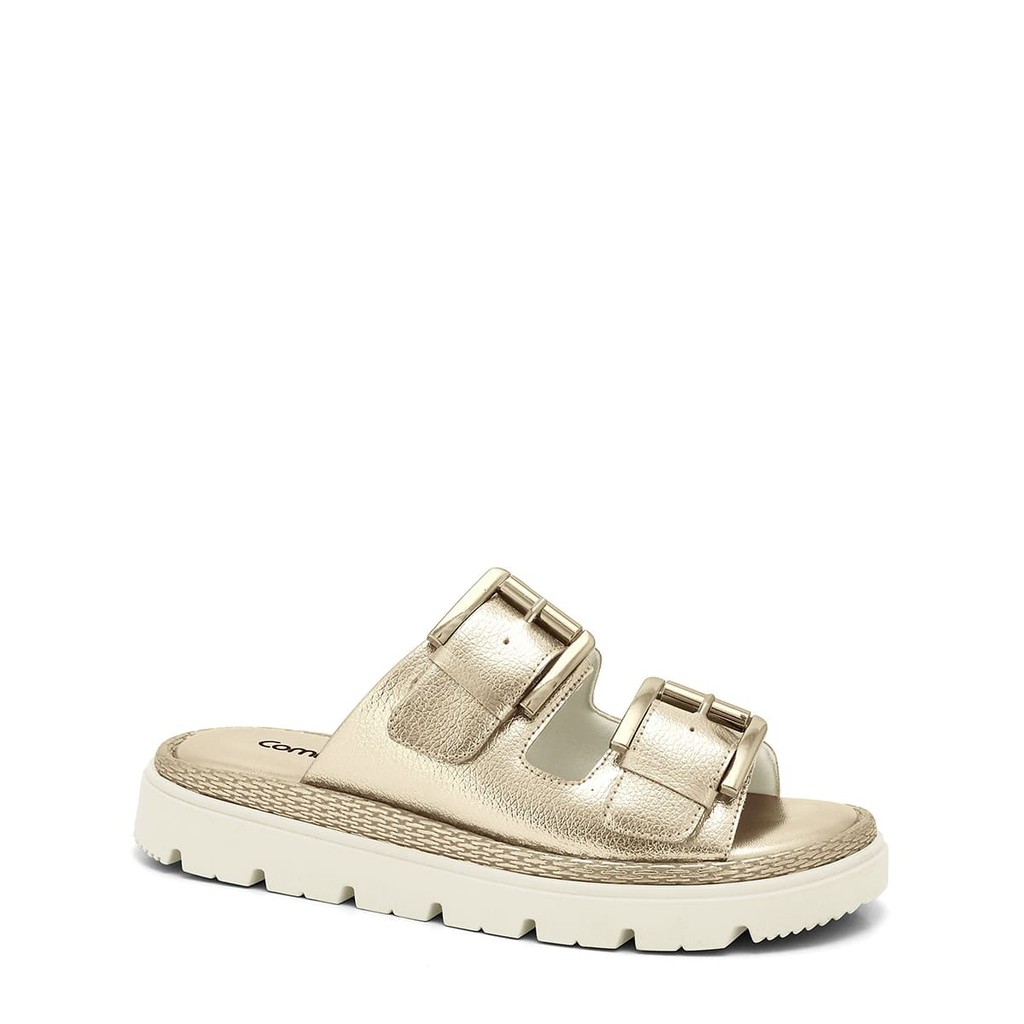 Birken Slide com Fivela Dupla Ouro Comfortflex 2446402-1