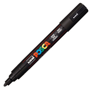 Caneta Posca PC-5M Preta Uni-Ball