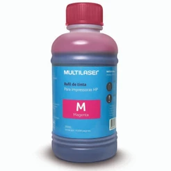 Refil de Tinta para Impressoras 250ml Magenta Multilaser - RF011