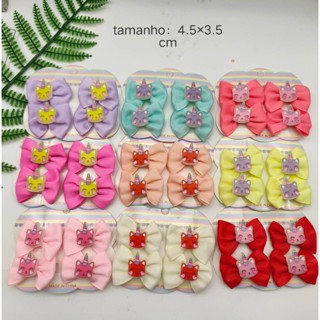 Kit 12/24/48 Unidades Laços pequenos de bico de pato com desenhos de silicone em Oferta na Shopee