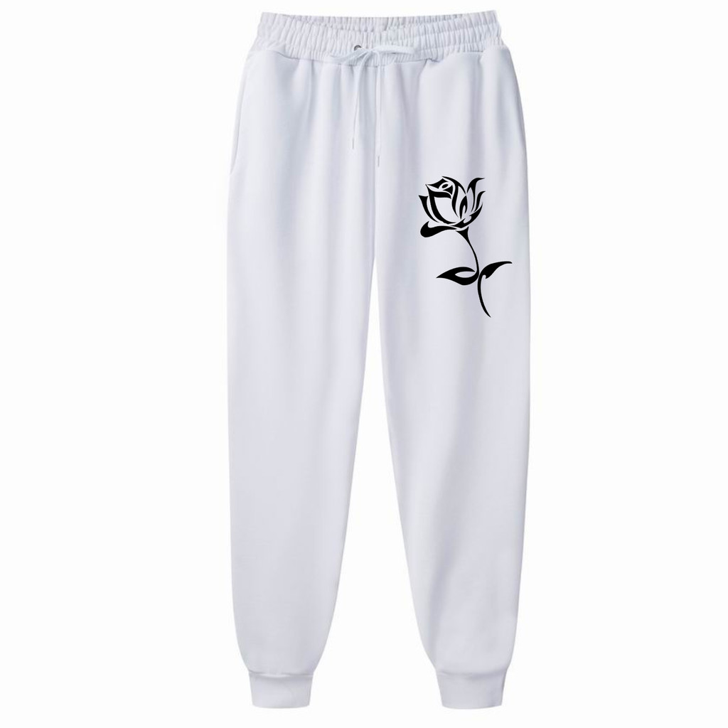 Calça Cargo Moletom Flanelada Rosa Tribal Confortável Estilo Jogger Casual Lançamento Algodão