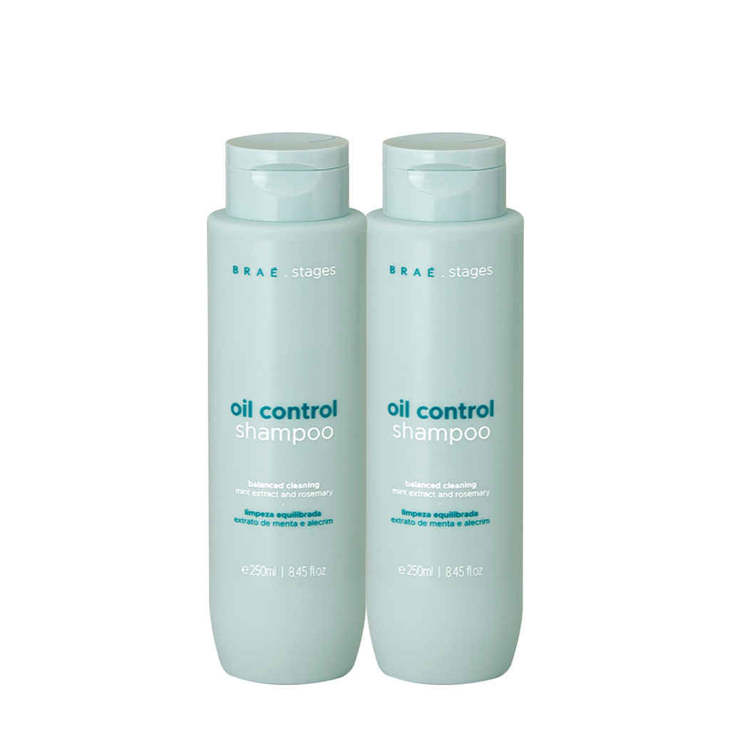 Kit Braé Stages Oil Control Shampoo Extra (2 unidades) em Oferta na Shopee