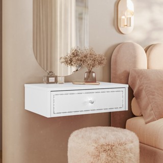 Penteadeira Suspensa Strass Gaveta c/ divisória e organizador Maquiagem 50cm - Olivar Móveis em Oferta na Shopee