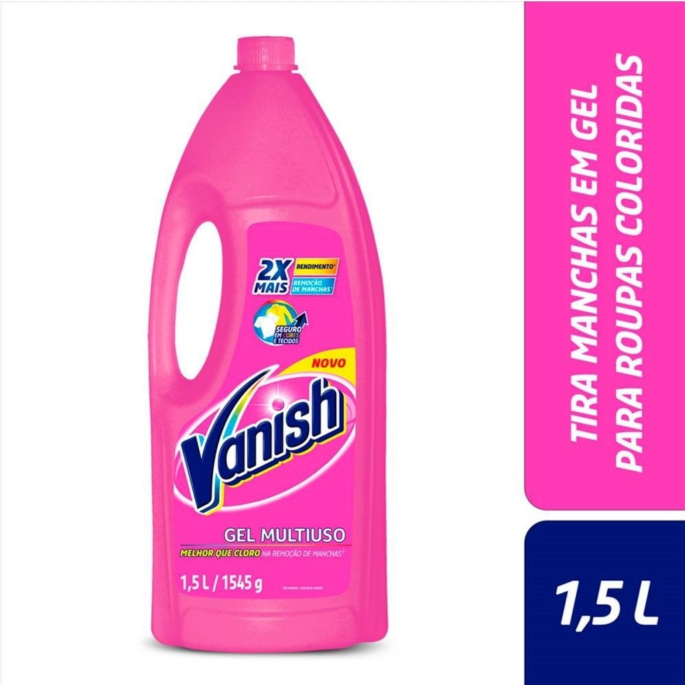 Alvejante Sem Cloro Vanish 1,5L - Embalagem c/ 6 Unidades em Oferta na Shopee