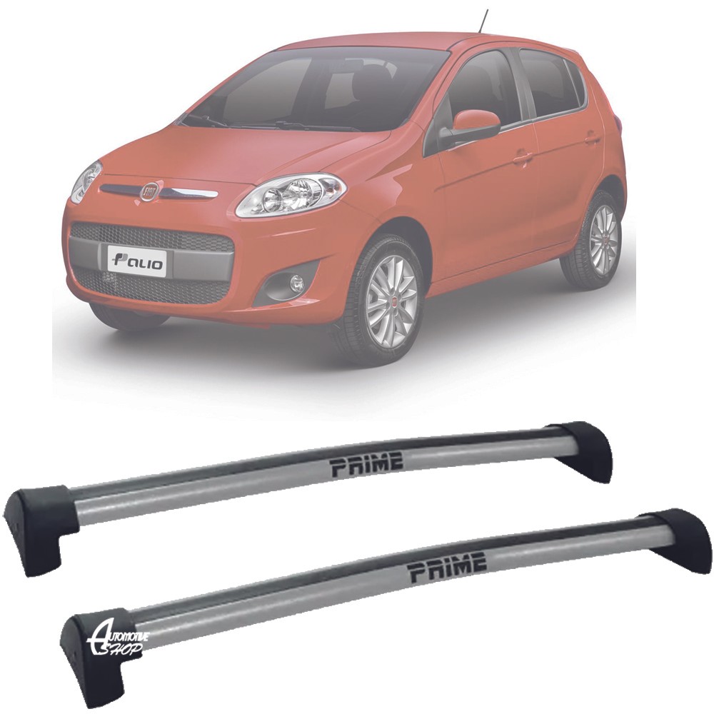 Rack Teto Aluminio Prime Fiat Palio Atractiv Evo Prata PR052
